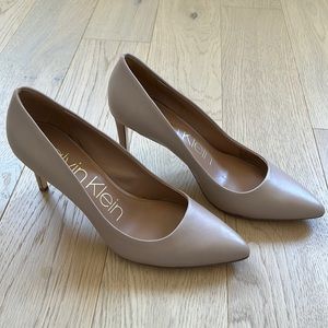 Calvin Klein nude heels